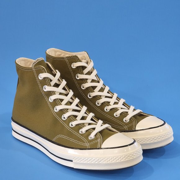 Converse Chuck 70 High Dark Moss/Egret/Black Khaki Unisex Sneakers 171565C NWT - Picture 1 of 6
